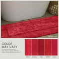 thumbnail image 3 of Home Weavers Classy Bathmat 100% Cotton Tufted Bath Rug, Extra Soft and Absorbent Bath Rugs, Machine Washable bath rugs for Bathroom, 21"x34" Rectangle, Red, 3 of 10