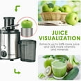 thumbnail image 3 of Machines à Jus, Ajustables avec Presse-Agrumes - Presse-Agrumes à Goutte 800w 2 Vitesses Réglables et Récipient à Jus et avec Presse-Agrumes avec Jus, 3 of 7