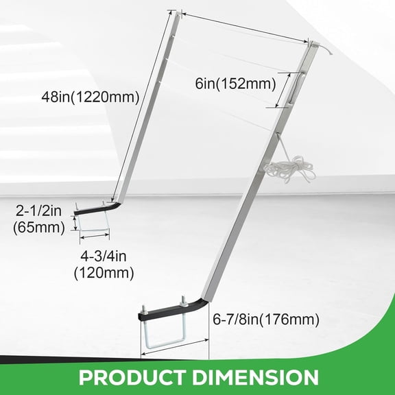 RV Clothes Drying Rack Bumper-Mounted Clothesline