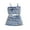 Blue, variant on Bagilaanoe 2Pcs Little Girls Summer Clothes Toddler Sleeveless Crop Tops   Skirt 12M 18M 24M 3T 4T 5T 6T Kids Casual Denim Skirt Set