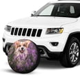 thumbnail image 2 of Kll Dog In Lavender Flowers Tire Cover,Universal Wheel Tire Cover For Trailer, Rv, Suv, Truck,Camper And Many Vehicle,(16 Inch), 2 of 7
