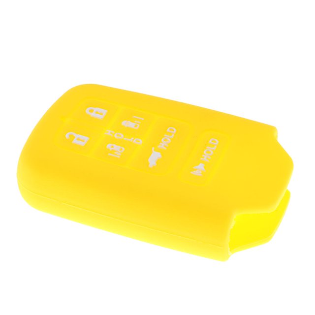 Cubierta Protectora de Botones Remotos Del Silicón 6 Del Coche para Amarillo DYNWAVEMX Cubierta protectora de silicona clave