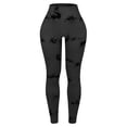 thumbnail image 2 of Moisture-Wicking High Waist Yoga Leggings Dark Grey For Women 1Set, 2 of 2