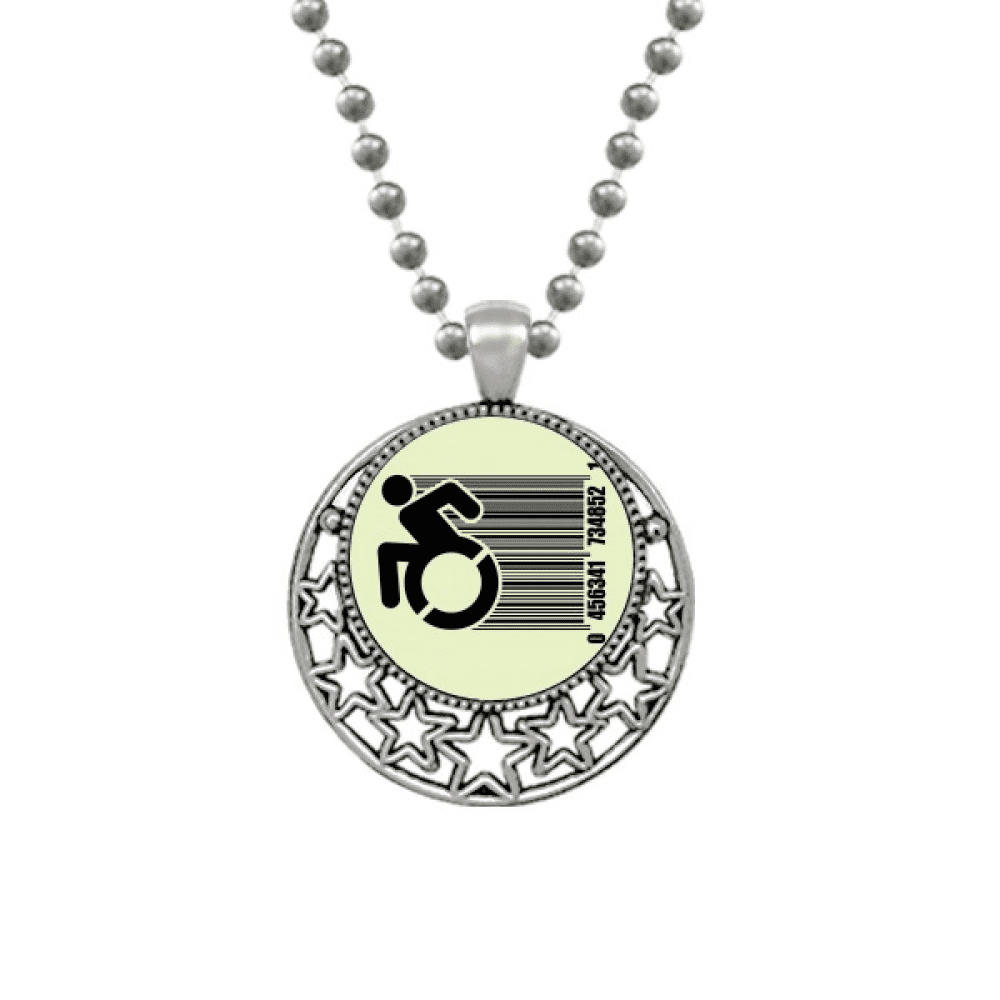 Wheelchair Sick Escape Speed Necklaces Pendant Retro Moon Stars Jewelry