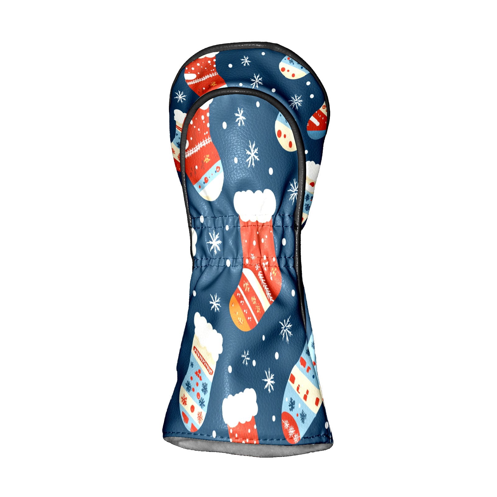 Golf Club Covers PU Leather Waterproof Head Covers for Fairway Woods Hybrids Christmas Stockings