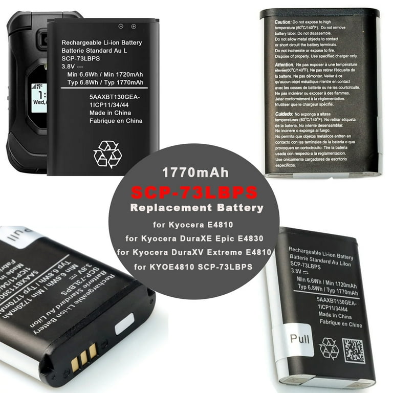 Ddong Replacement Battery for Kyocera DuraXV Extreme E4810