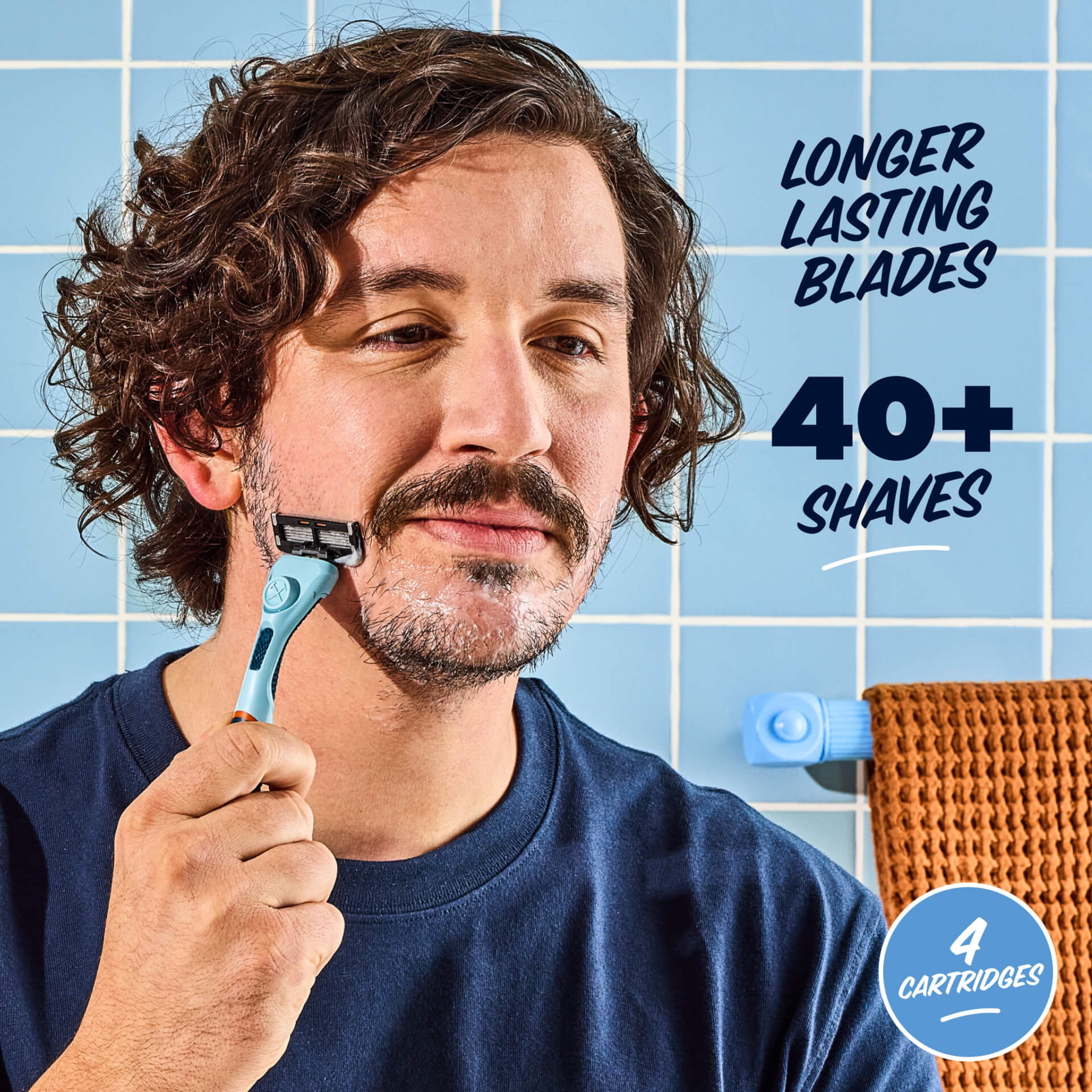 Dollar Shave Club Men's Razor 6-Blade Razor Blade Refills 4 Count