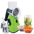thumbnail image 1 of Hauz - Râpe et Trancheuse Rotative Multifonction, 3 Lames en Acier Inoxydable, Sans BPA, Vert, 1 of 3