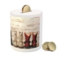 thumbnail image 3 of Western Piggy Bank, American Cowgirl Leather Boots Rustic Wild West Theme Cultural Print, Ceramic Coin Bank Money Box for Cash Saving, 3.6" X 3.2", Beige Red Black, by Ambesonne, 3 of 4