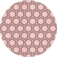 thumbnail image 1 of Ahgly Company Machine Washable Indoor Round Transitional Indian Red Area Rugs, 5' Round, 1 of 7