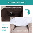 thumbnail image 3 of 100% Waterproof Recliner Cover for Large Recliners - Pet-Resistant Non-Slip Furniture Protector with Soft Cotton Finish Crafted Sofa Recliner Protector, Recliner, Brown, 3 of 6