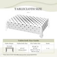 thumbnail image 4 of DouZhe Rectangular Tablecloth, Modern Star Grid Table Cloth for Kitchen Dinning Tabletop, 72"x54" Waterproof Polyester Table Cover, 4 of 8
