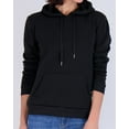 thumbnail image 3 of 3 Pack: Women's Fleece Long-Sleeve Pullover Hoodie Active Sweatshirt Kangaroo Pocket - (Available In Plus), 3 of 5