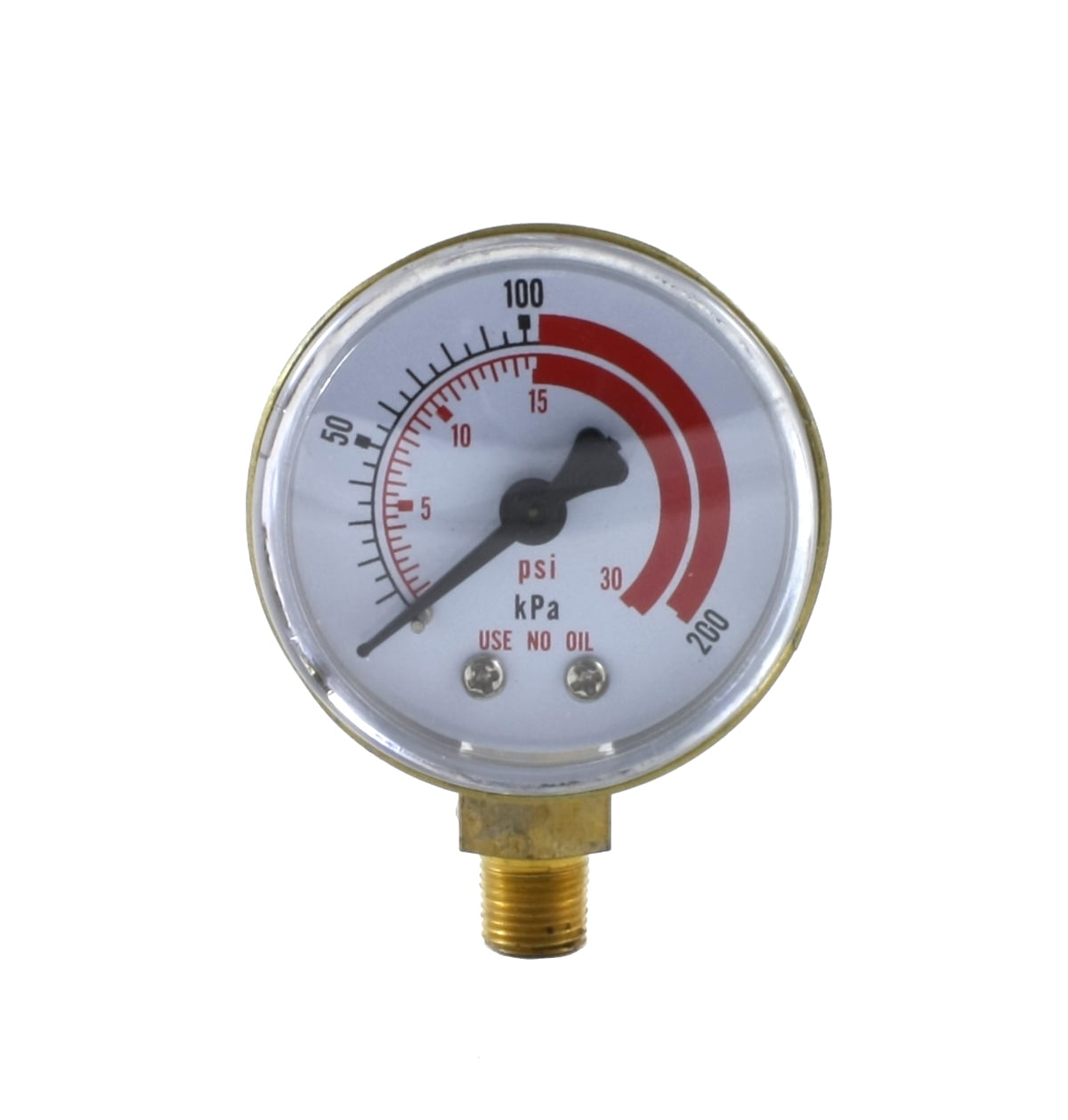 Low Pressure Gauge for Acetylene Regulator 030 psi 2 inches for LDB