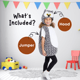 thumbnail image 2 of Dress-Up-America Gray Owl Costume for Toddlers - Plush, Fuzzy Bird Costume - Baby Owl Costume for Halloween - Comfortable Toddler Owl Costume, 2 of 6