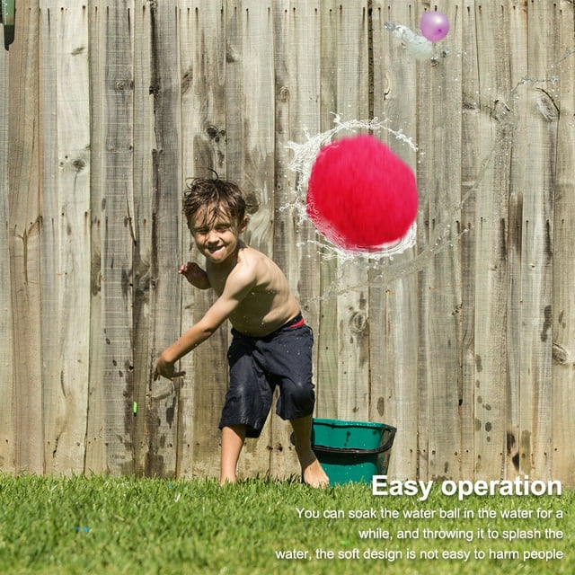 Lot de 10 Balles d'Eau Réutilisables pour Jouer à la Piscine Chaussettes Réutilisables Jeu d'Eau Jouets de Combat Absorbants Éclaboussures Interactifs Fête Adultes Parent-Enfant Jouet de Jeu Violet