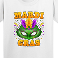 thumbnail image 4 of Inktastic Mardi Gras with Green Masquerade Mask Youth T-Shirt, 4 of 5
