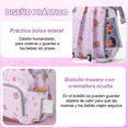 thumbnail image 4 of Mochila Pañaleras Para Bebe Bolsa Impermeable Multiusos, Malubero, Lila, 4 of 5