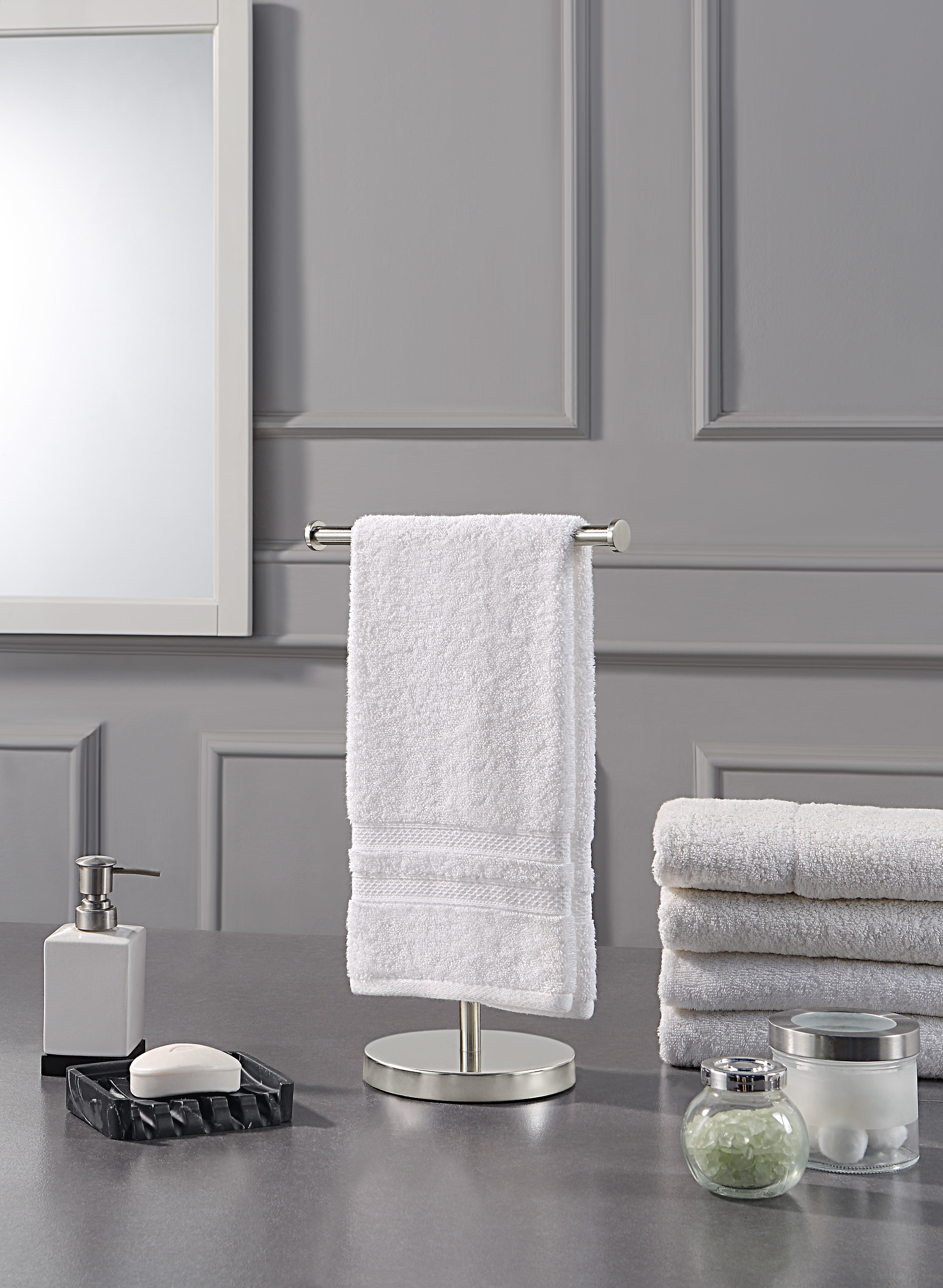 Tall countertop hand online towel holder