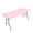 Pink, variant on Elastic Fitted Polyester Tablecloth Waterproof Washable Half Wrap Table Cover for Indoor Outdoor,Gray