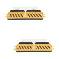 thumbnail image 3 of Masteelf 2pcs Cute Soap Dish Adhesive Soap Holder for Shower 2-Grid Soap Dish for Bathroom Kitchen, 3 of 8