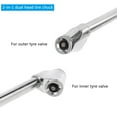 thumbnail image 4 of MANNYA Air Chuck with Handle 2-in-1 Tire Filler FNPT RV Dual for Head Inflator Car Gauge 1/4"Compressor Inflator Gauge, 4 of 11