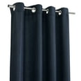 thumbnail image 5 of Habitat Abstract Light Filtering Energy Efficeint Grommet Curtain Panel for Windows 52" x 63" Navy, 5 of 5