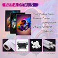 thumbnail image 3 of Hieng Gaming Room Canvas Wall Art , Game Posters Wall Decor, Gamer Paintings Picture Print for Boys Room Kids Game Room Bedroom Boys Home Decoration Unframed, 3 of 6