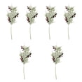 thumbnail image 2 of 6x Palillos de cedro artificiales nevados Adornos para de Navidad Decoración navideña para bricolaje Decoración navideña de invierno Arreglo, 2 of 8