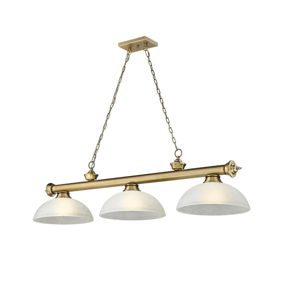 2306-3RB-DWL14-Z-Lite-Cordon - 3 Light Billiard In Traditional and Classical Style-13.25 Inches Tall and 14 Inches Wide