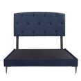 thumbnail image 1 of Box Base Cama Slim Queen Size + Cabecera Sigma Dicasa Azul, 1 of 7