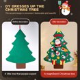 thumbnail image 4 of DIY árbol de Navidad fieltro colgante dibujos animados colgante reutilizable para niños pequeños juegos regalo Sywqhk libre de BPA, 4 of 9