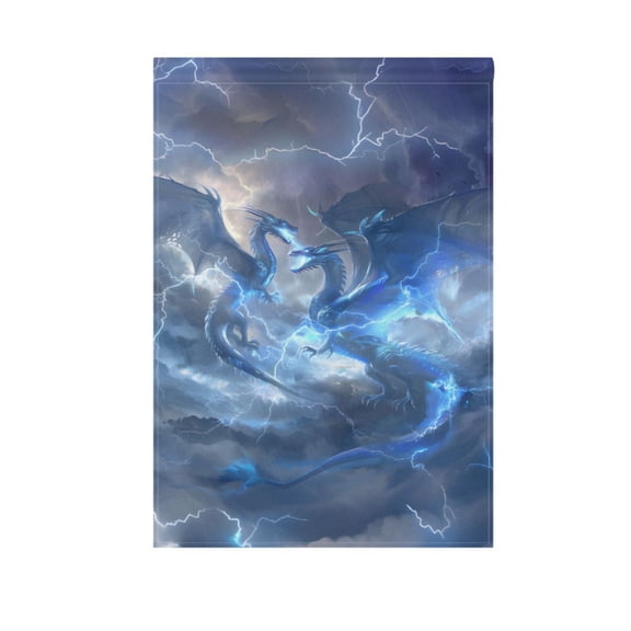 Cool Dragons Garden Flag House Banner 12" x 18" Double Sided Outdoor Yard Decoration