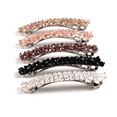 thumbnail image 7 of 6 Pcs Sparkling Crystal Hair Clips Rhinestone Hair Clips,Hair Clips for Women,Rectangle French Automatic Hair Barrettes for Women Thin and Thick Hair, 7 of 7