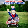 thumbnail image 3 of Fun Express Uncle Sam Inflatable Independence Day Decoration, Over 5 Feet Tall, 3 of 6