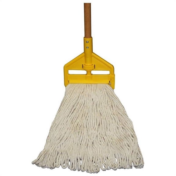 Rubbermaid Commercial Cotton String Mop Kit with 60 in. Wood Handle
