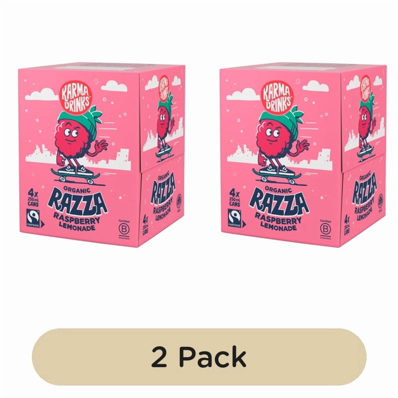 Karma Drinks Razza Raspberry Lemonade 4 x 250ml, British Import (Pack of 2)