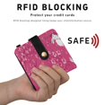 thumbnail image 4 of Small Wallet For Women Bifold Leather Pocket Coin Credit Card Holder With RFID Blocking Cherry Blossom, 4 of 6