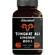 NatureBell Tongkat Ali 200:1, 1000mg, 120 Capsules, Longjack Extract