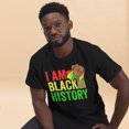 thumbnail image 2 of I Am Black History Juneteenth Month African American Pride Graphic classic tee (Black, S), 2 of 2