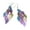 Multicolor, variant on 1 Pair Lady Earrings Leaf Shape Long Exquisite Creative Drop Earrings for Prom