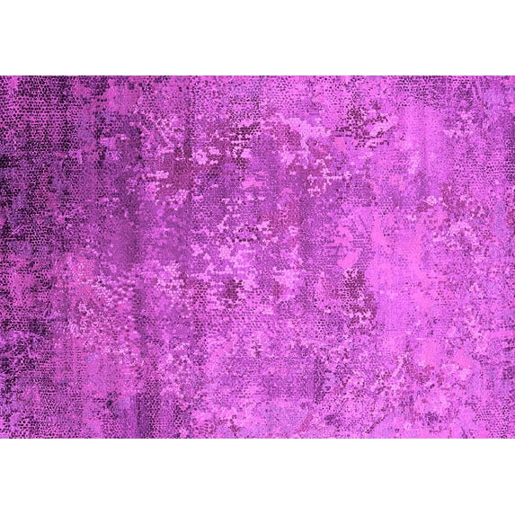 Ahgly Company Indoor Rectangle Oriental Pink Industrial Area Rugs, 7' x 10'