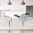 thumbnail image 2 of BestOffice Set of 2 Modern Bar Height Adjustable PU Leather for Dining Room(White), 2 of 7