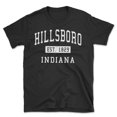 thumbnail image 1 of Hillsboro Indiana Classic Established Men's Cotton T-Shirt, 1 of 1
