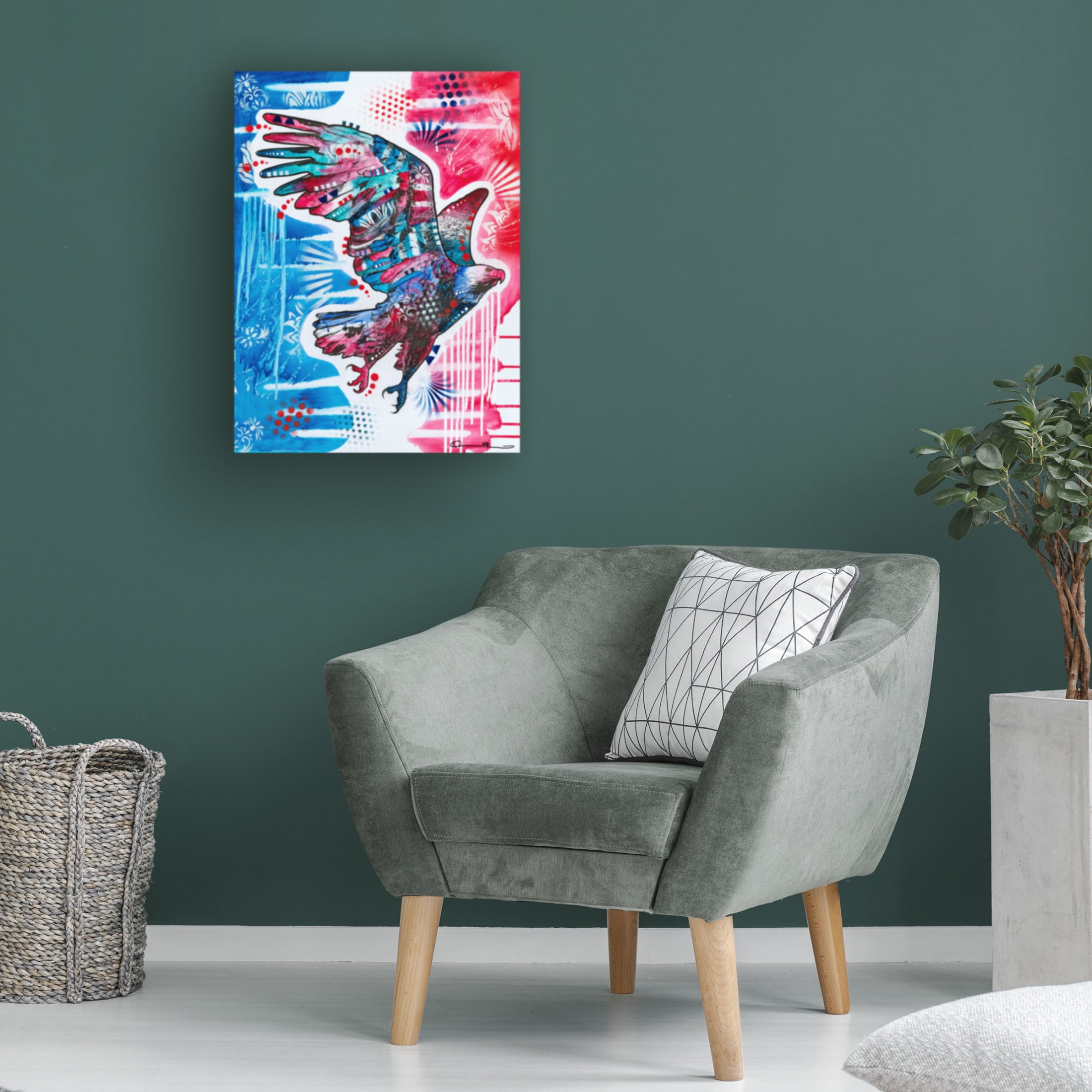 Canvas Wall Art - Dean Russo 'American Bald Eagle' Wall Art for Living Room, Bedroom, or Office Décor by Trademark Fine Art - 24 x 32 Inches