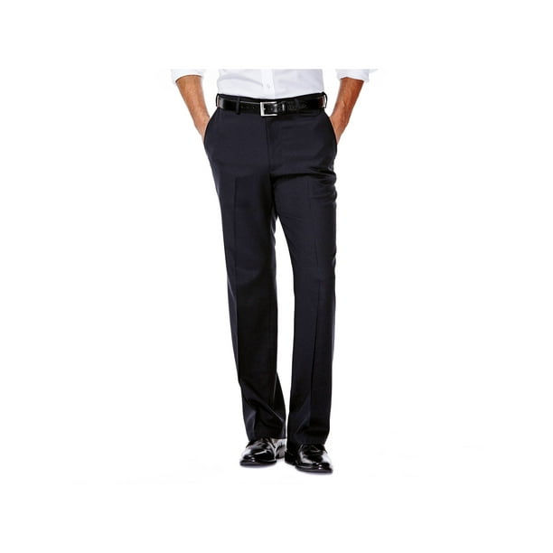 Haggar Haggar Men's Gabardine Flat Front Dress Pant Straight Fit