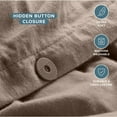 thumbnail image 5 of Bare Home Flannel Duvet Cover Set - 100% Flannel Cotton - Double Brushed - Twin/Twin XL, Taupe, 5 of 10