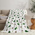 thumbnail image 3 of Avocado Blanket Avocado Throw Blanket for Girls Women Fruits Blanket for Kids Adults Ultra Soft Cozy Fleece Blanket for Couch Sofa \u200bBed 60"x80", 3 of 6