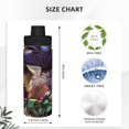 thumbnail image 4 of Botella de agua aislada deportiva Demon Slayer, de acero inoxidable, portátil, para exteriores, para viajes, fitness, estudiantes, talla única., 4 of 7