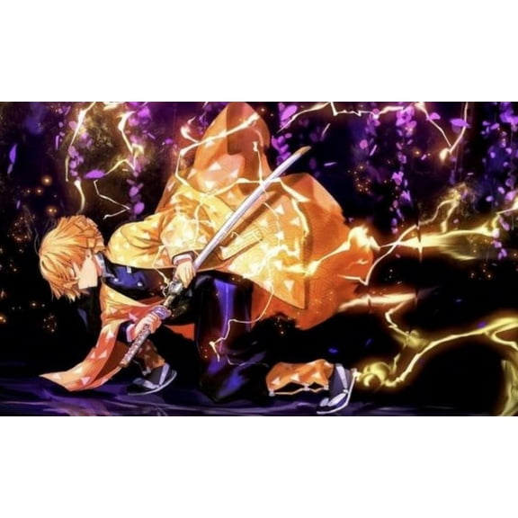 Demon Slayer Diamond Art DIY 5D Diamond Painting Kits for Adults and Kids Full Drill Arts Craft by Number Kits for Beginner Home Decoration 12x16 inch